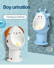 Load image into Gallery viewer, Baby Boy Potty Toilet Training Wall-Mounted Animal Urinal For Children Stand Vertical Urinal Kid Adjustable Pee Kids Pot Trainer
