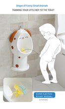 Load image into Gallery viewer, Baby Boy Potty Toilet Training Wall-Mounted Animal Urinal For Children Stand Vertical Urinal Kid Adjustable Pee Kids Pot Trainer
