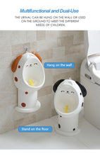 Load image into Gallery viewer, Baby Boy Potty Toilet Training Wall-Mounted Animal Urinal For Children Stand Vertical Urinal Kid Adjustable Pee Kids Pot Trainer
