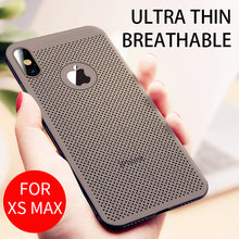 Load image into Gallery viewer, Luxury Case For iPhone 11 Pro Max Cases Hollow Heat Dissipation Back Cover For iPhone XS MAX XR X 10 7 8 Plus Hard PC
