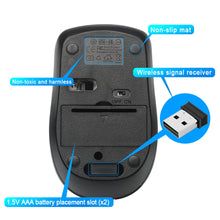 Load image into Gallery viewer, Rocketek USB Wireless Mouse 2.4G 1600DPI 3 buttons ergonomic for imac pro macbook laptop computer pc optical mini mice silent
