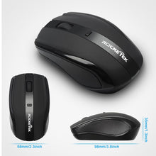 Load image into Gallery viewer, Rocketek USB Wireless Mouse 2.4G 1600DPI 3 buttons ergonomic for imac pro macbook laptop computer pc optical mini mice silent
