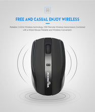 Load image into Gallery viewer, Rocketek USB Wireless Mouse 2.4G 1600DPI 3 buttons ergonomic for imac pro macbook laptop computer pc optical mini mice silent
