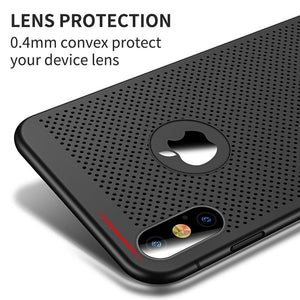 Luxury Case For iPhone 11 Pro Max Cases Hollow Heat Dissipation Back Cover For iPhone XS MAX XR X 10 7 8 Plus Hard PC