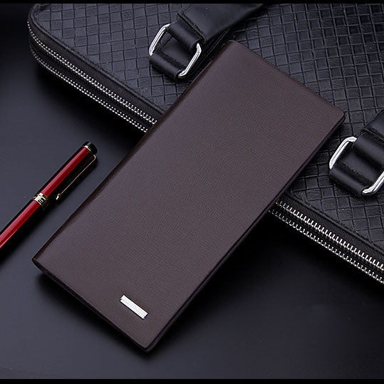 men's wallet microfiber leather long purse carteira masculina hombre billeteras thin porte 2019 men wallets of leather genuine