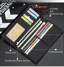 Load image into Gallery viewer, men&#39;s wallet microfiber leather long purse carteira masculina hombre billeteras thin porte 2019 men wallets of leather genuine
