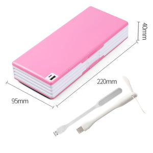 2020 New Creative Multifunctional Pencil Case With Led Light Usb Mini Fan Student Stationery Box Korean Pencil Case Boy And Girl