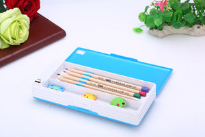 2020 New Creative Multifunctional Pencil Case With Led Light Usb Mini Fan Student Stationery Box Korean Pencil Case Boy And Girl