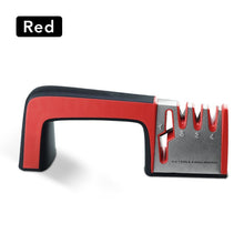 Load image into Gallery viewer, Knife Sharpener 4 in 1 Diamond Coated&amp;Fine Rod Knife Shears and Scissors Sharpening stone System Stainless Steel Blades
