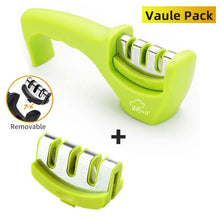 Load image into Gallery viewer, Knife Sharpener 4 in 1 Diamond Coated&amp;Fine Rod Knife Shears and Scissors Sharpening stone System Stainless Steel Blades
