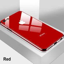 Load image into Gallery viewer, Luxury Tempered Glass Case For iPhone 7 6s 11 Pro Max X XR XS 8 Plus Xs Max Plating Mirror Cover Glossy Carcasas Coque Etui
