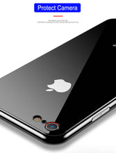 Load image into Gallery viewer, Luxury Tempered Glass Case For iPhone 7 6s 11 Pro Max X XR XS 8 Plus Xs Max Plating Mirror Cover Glossy Carcasas Coque Etui
