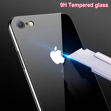 Load image into Gallery viewer, Luxury Tempered Glass Case For iPhone 7 6s 11 Pro Max X XR XS 8 Plus Xs Max Plating Mirror Cover Glossy Carcasas Coque Etui
