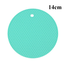 Load image into Gallery viewer, Kitchen Tools Gadgets 18/14cm Silicone Mat Heat Resistant Cup Mat Coasters Round Non-slip Table Placemat Kitchen Accessories M.
