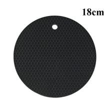 Load image into Gallery viewer, Kitchen Tools Gadgets 18/14cm Silicone Mat Heat Resistant Cup Mat Coasters Round Non-slip Table Placemat Kitchen Accessories M.
