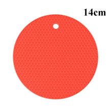 Load image into Gallery viewer, Kitchen Tools Gadgets 18/14cm Silicone Mat Heat Resistant Cup Mat Coasters Round Non-slip Table Placemat Kitchen Accessories M.
