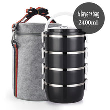 Load image into Gallery viewer, Stainless Steel Heat Preservation Lunch Box 1 Pieces Adult Business Bento Box  Food Container For Kids Portable Picnic School
