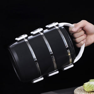 Stainless Steel Heat Preservation Lunch Box 1 Pieces Adult Business Bento Box  Food Container For Kids Portable Picnic School
