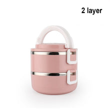 Load image into Gallery viewer, Stainless Steel Heat Preservation Lunch Box 1 Pieces Adult Business Bento Box  Food Container For Kids Portable Picnic School
