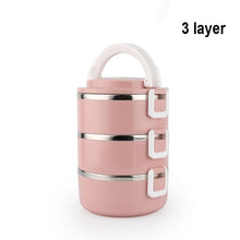 Load image into Gallery viewer, Stainless Steel Heat Preservation Lunch Box 1 Pieces Adult Business Bento Box  Food Container For Kids Portable Picnic School

