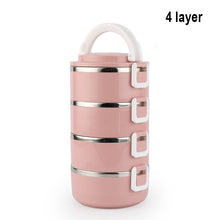 Load image into Gallery viewer, Stainless Steel Heat Preservation Lunch Box 1 Pieces Adult Business Bento Box  Food Container For Kids Portable Picnic School
