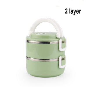 Stainless Steel Heat Preservation Lunch Box 1 Pieces Adult Business Bento Box  Food Container For Kids Portable Picnic School