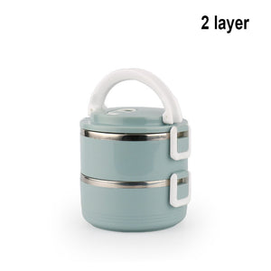 Stainless Steel Heat Preservation Lunch Box 1 Pieces Adult Business Bento Box  Food Container For Kids Portable Picnic School