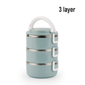 Stainless Steel Heat Preservation Lunch Box 1 Pieces Adult Business Bento Box  Food Container For Kids Portable Picnic School