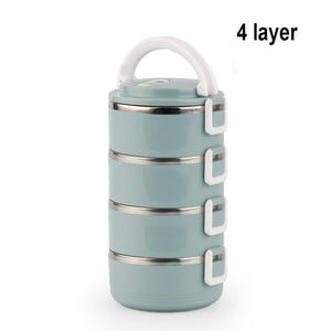 Stainless Steel Heat Preservation Lunch Box 1 Pieces Adult Business Bento Box  Food Container For Kids Portable Picnic School