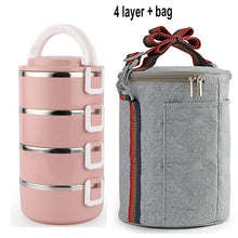 Load image into Gallery viewer, Stainless Steel Heat Preservation Lunch Box 1 Pieces Adult Business Bento Box  Food Container For Kids Portable Picnic School
