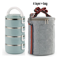 Load image into Gallery viewer, Stainless Steel Heat Preservation Lunch Box 1 Pieces Adult Business Bento Box  Food Container For Kids Portable Picnic School
