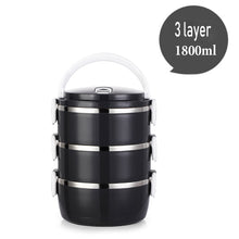 Load image into Gallery viewer, Stainless Steel Heat Preservation Lunch Box 1 Pieces Adult Business Bento Box  Food Container For Kids Portable Picnic School
