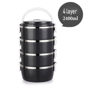 Stainless Steel Heat Preservation Lunch Box 1 Pieces Adult Business Bento Box  Food Container For Kids Portable Picnic School