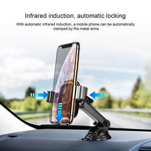 Load image into Gallery viewer, Car Wireless Charger For iPhone 11 Samsung Xiaomi Car Mount Induction Infrared Fast Wireless Charging Car Phone Holder
