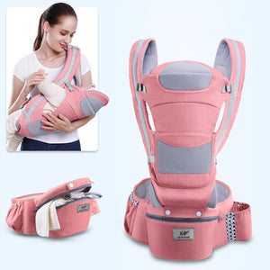 0-48M Ergonomic Baby Carrier 15 Using Way Infant Baby Hipseat Carrier Front Facing Ergonomic Kangaroo Baby Wrap Sling Travel