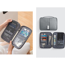 Load image into Gallery viewer, Family Travel Organiser Passport Document Holder RFID Cards Tickets Wallet Pouch Storage Bags
