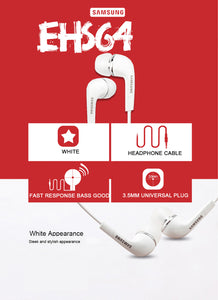 SAMSUNG Original Earphone EHS64 Wired 3.5mm In-ear with Microphone for Samsung Galaxy S8 S8Edge Support smartphone