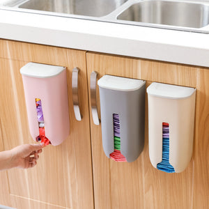 Garbage bag storage rack wall wall kitchen bathroom plastic bag storage box Nordic wind shoes set storage box