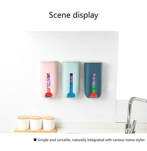 Garbage bag storage rack wall wall kitchen bathroom plastic bag storage box Nordic wind shoes set storage box