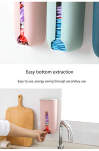 Garbage bag storage rack wall wall kitchen bathroom plastic bag storage box Nordic wind shoes set storage box