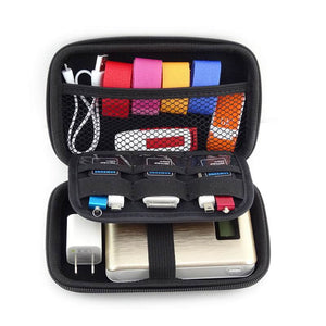 Mobile Hard Storage Box Organizer Ear Cup Disk Drive Storage Container Electronic Parts Storage Pouch 1PC Multifunction