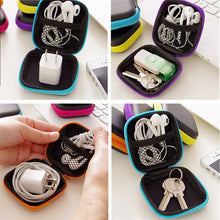 Load image into Gallery viewer, Mobile Hard Storage Box Organizer Ear Cup Disk Drive Storage Container Electronic Parts Storage Pouch 1PC Multifunction
