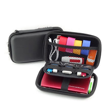 Load image into Gallery viewer, Mobile Hard Storage Box Organizer Ear Cup Disk Drive Storage Container Electronic Parts Storage Pouch 1PC Multifunction
