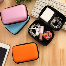 Load image into Gallery viewer, Mobile Hard Storage Box Organizer Ear Cup Disk Drive Storage Container Electronic Parts Storage Pouch 1PC Multifunction
