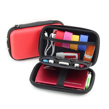 Load image into Gallery viewer, Mobile Hard Storage Box Organizer Ear Cup Disk Drive Storage Container Electronic Parts Storage Pouch 1PC Multifunction
