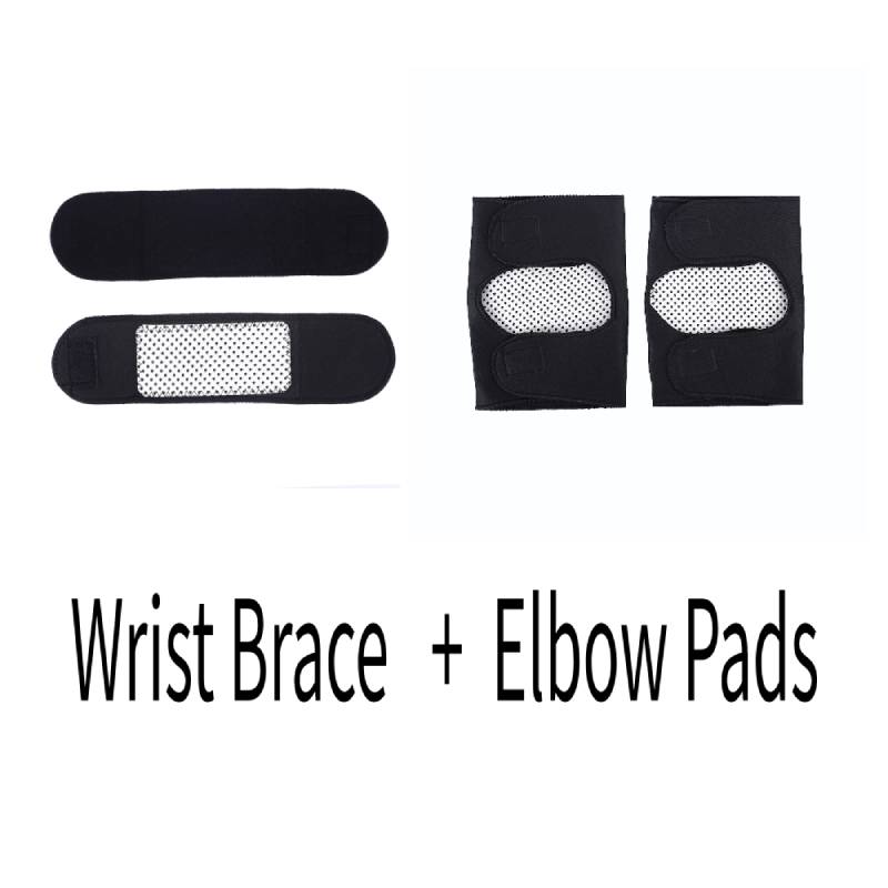 Wrist Support 1 Pair Magnetic Therapy Tourmaline Self-heating Wristband Sports Wrist Brace Belt Support Protector Sports Safety