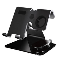 Load image into Gallery viewer, 2 In 1 Aluminum Alloy Charging Stand Station Tablet Mobile Phone Car Home Smart Watch Portable Desktop Office Holder Bracket
