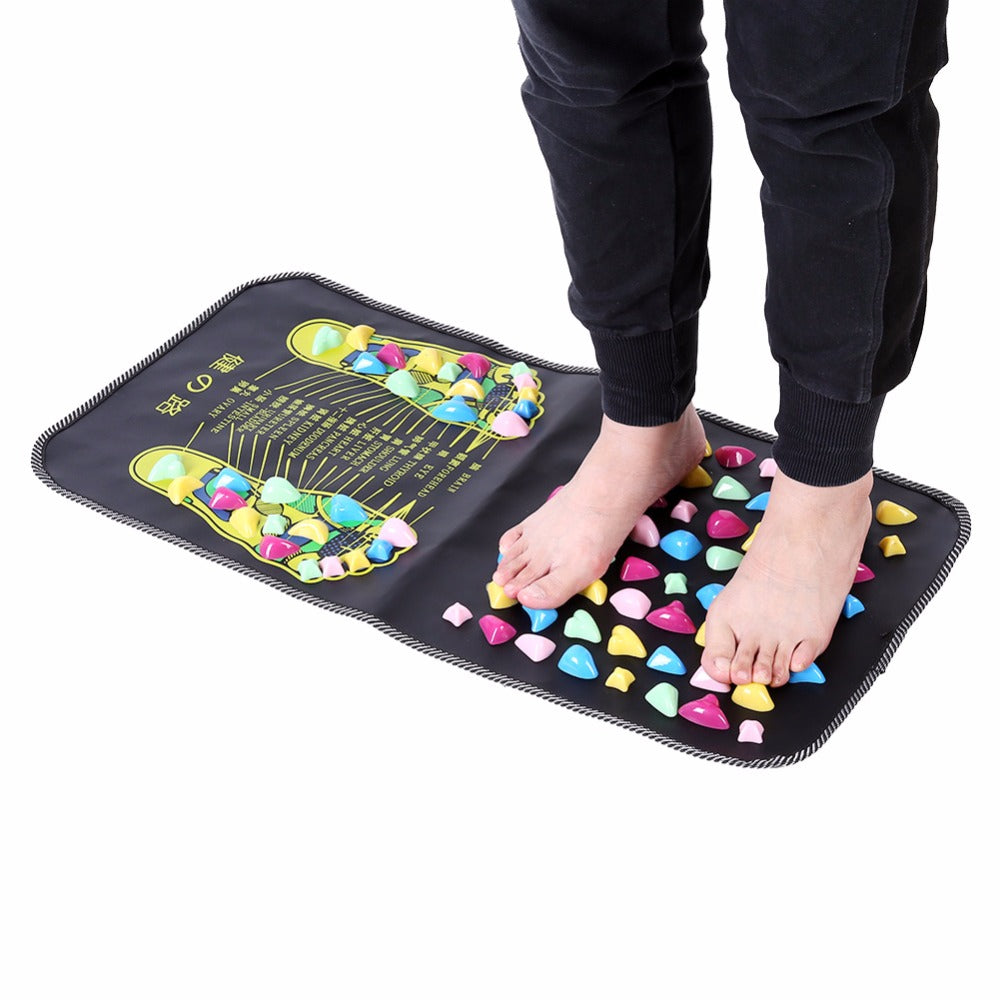 4 Types Foot Massager Mat Reflexology Walk Relax Massager Stone Pain Relieve Leg Mat  Care Pad Muscle Stimulation Pad