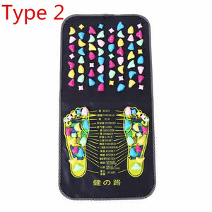 4 Types Foot Massager Mat Reflexology Walk Relax Massager Stone Pain Relieve Leg Mat  Care Pad Muscle Stimulation Pad