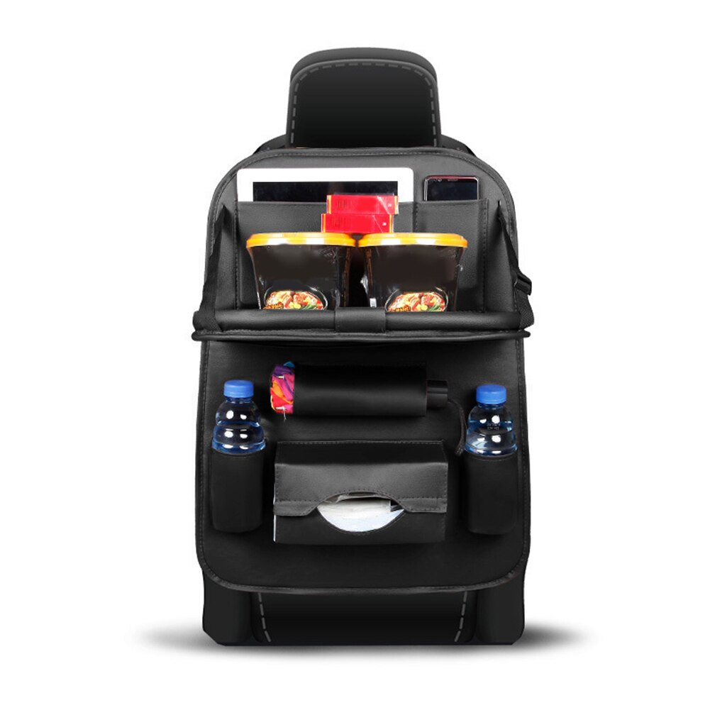 The New Durable Multifunction Foldable Adjustable Auto Car Backseat Snacks PC Storage Bag Sundries Organizer